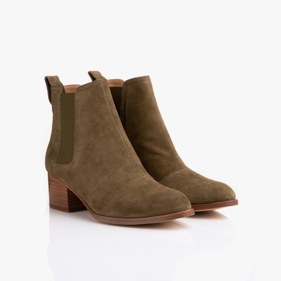 rag & bone Shoes - rag & bone Walker Bootie (Olive Suede)